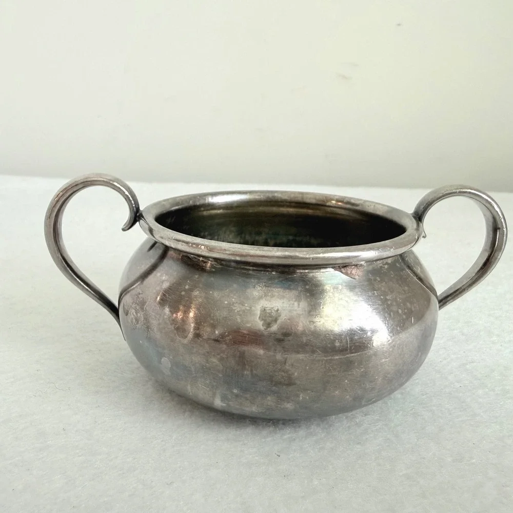Antique Forbes Silver Co 1024 Silverplate Bowl Double Handle Early 1900s